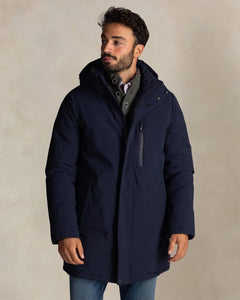 PARKA CON CAPUCHA MARINO