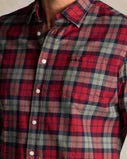 Cargar imagen en el visor de la galería, CAMISA DE ALGODÓN A CUADROS ROJOS
