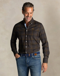 CAMISA DE CUADROS MARRÓN