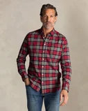 CAMISA DE ALGODÓN A CUADROS ROJOS