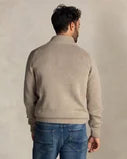 Jersey de lana crudo con cuello abotonado