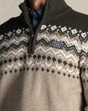 JERSEY DE LANA CON MEDIA CREMALLERA BEIGE