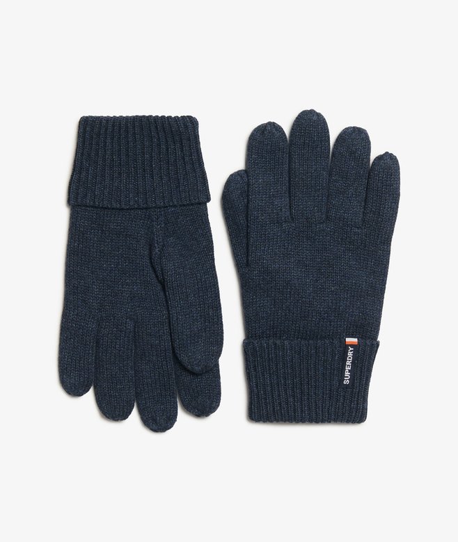 GUANTES DE PUNTO AZULES