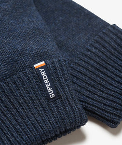 GUANTES DE PUNTO AZULES