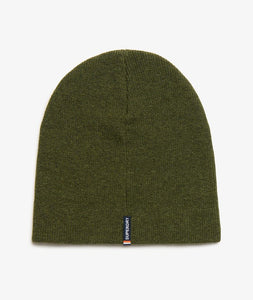 GORRO DE PUNTO CON LOGO VERDE