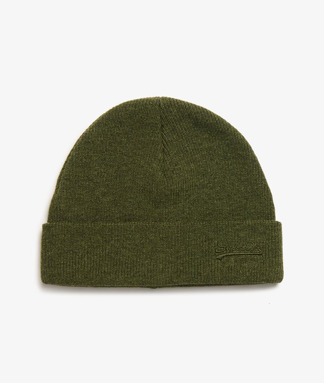 GORRO DE PUNTO CON LOGO VERDE