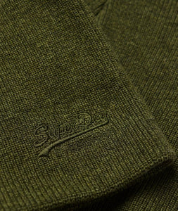GORRO DE PUNTO CON LOGO VERDE