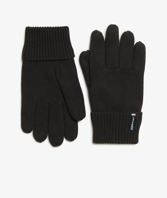 GUANTES DE PUNTO NEGRO