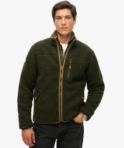 FORRO POLAR CON CREMALLERA VERDE