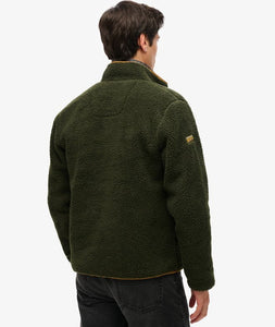 FORRO POLAR CON CREMALLERA VERDE
