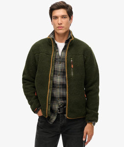FORRO POLAR CON CREMALLERA VERDE