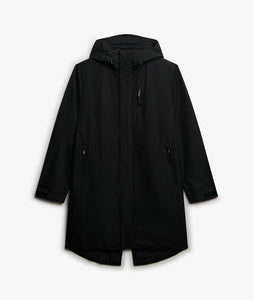 PARKA CON CAPUCHA NEGRA